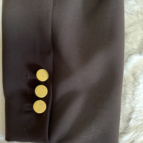 Ann Klein blazer with scarf, size 10, brown - Picture 6 of 6